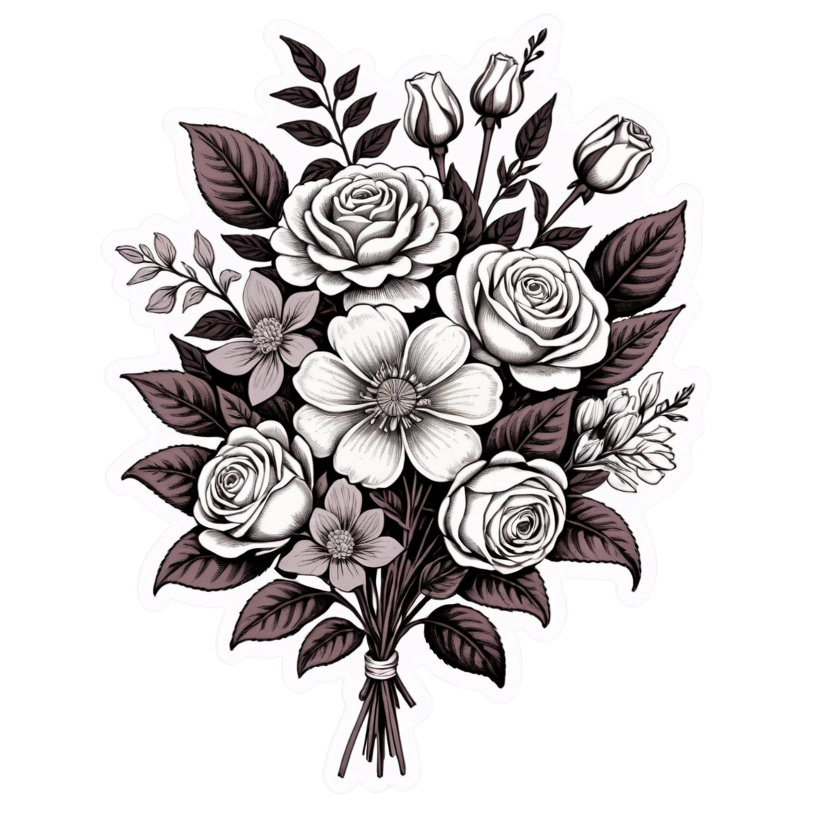 Shopify Mother's Day Hunt - Retro Etching Flower Bouquet
